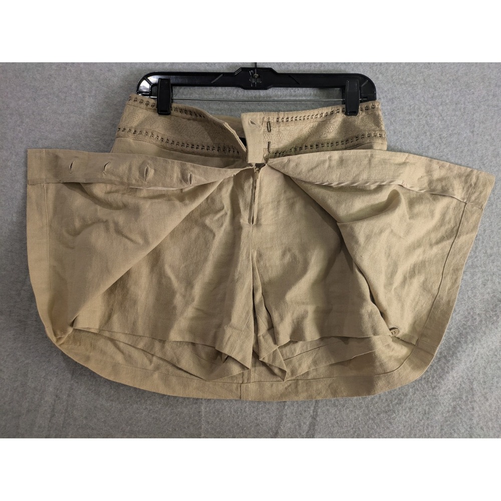 Reba Linen Skort Women's Size 4 Cream Y2K 2000s‎ Vintage Casual Preppy Summer - Picture 7 of 16